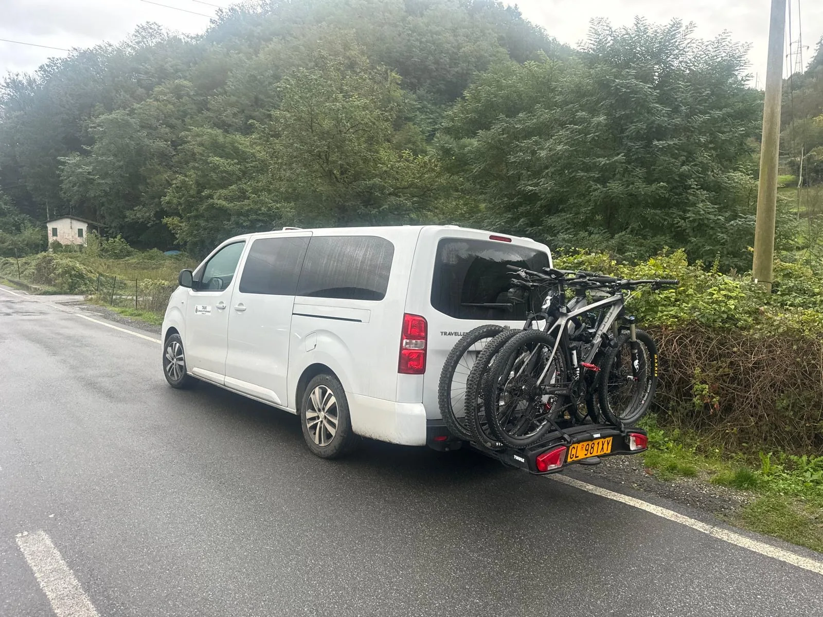 Trasporto bici con gancio Thule